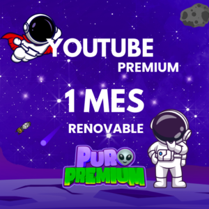 YOUTUBE PREMIUM RENOVABLE (1 MES)